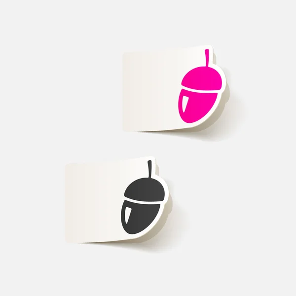 Acorns icons — Stock Vector