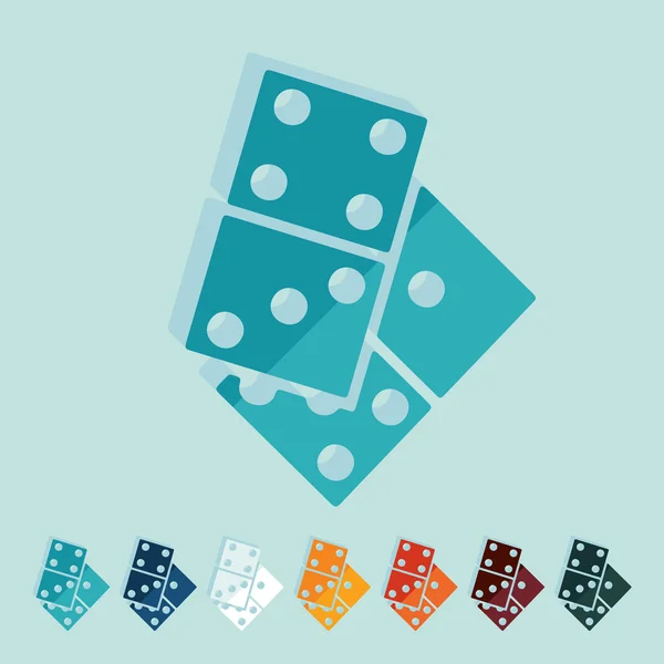 Icônes Domino — Image vectorielle