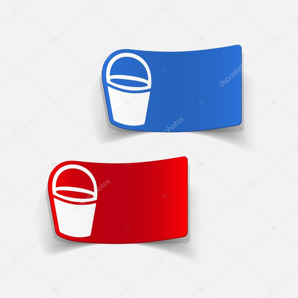 Bucket design realistic element Stock Vector Image by ©Palau83 58002767
