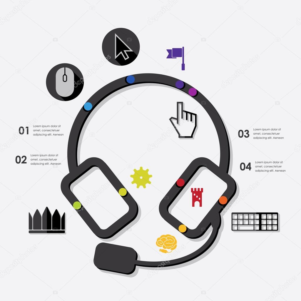 Game infographic Stock Vector by ©Palau83 58003455