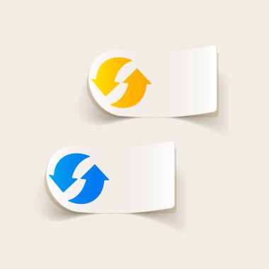 Gerçekçi tasarım geri dönüşüm ok