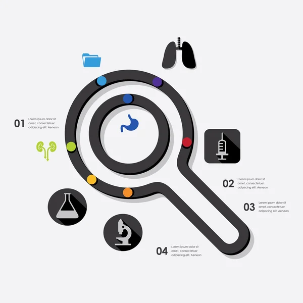 Infografía médica — Vector de stock