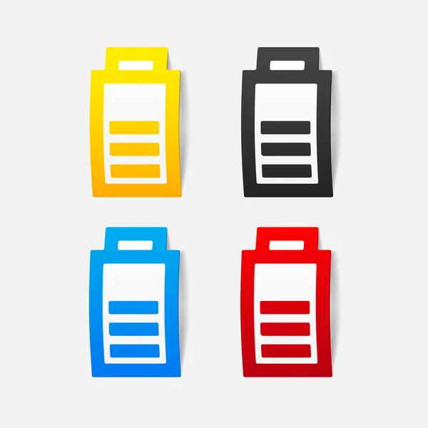 Battery charger in realistic design — Stock Vector