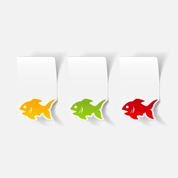 Icône de poisson — Image vectorielle