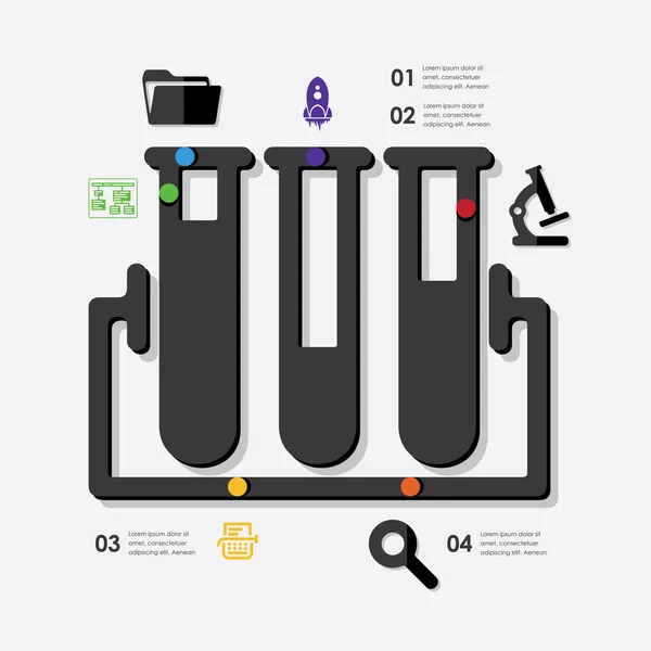 Istruzione Infografica — Vettoriale Stock