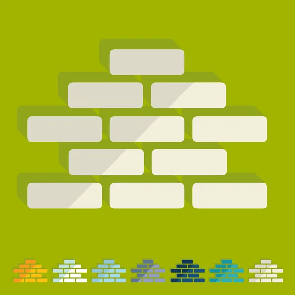 Icônes de briques — Image vectorielle