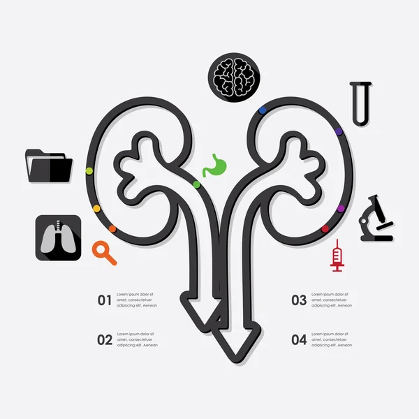 Infográfico medicamento — Vetor de Stock