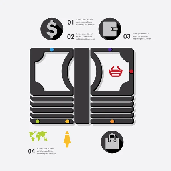 Mode-Infografik — Stockvektor