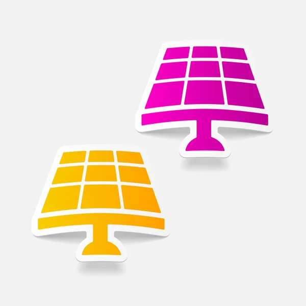 Solarbatterie in realistischem Design — Stockvektor