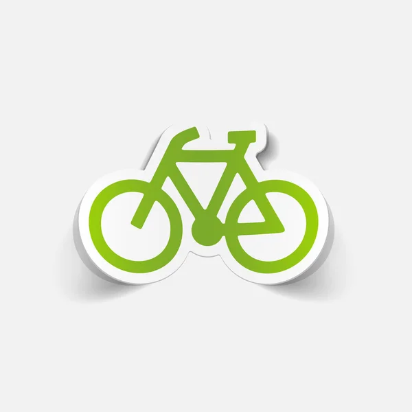 Bicycle in realistic design — Stock Vector