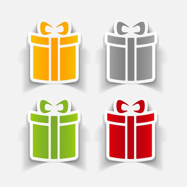 Gift boxes in realistic design — Stock Vector