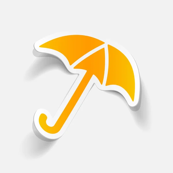 Umbrella in realistic design — Stock Vector