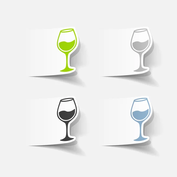 Icono de copa de vino — Vector de stock