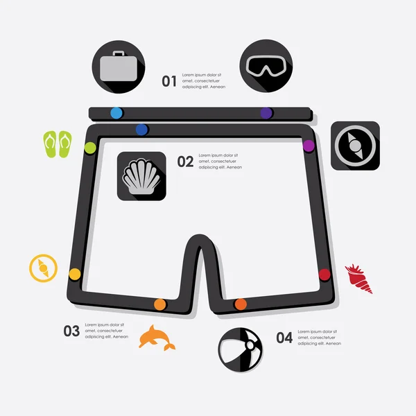 Toerisme infographic — Stockvector