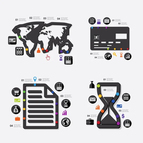 Infografía empresarial — Archivo Imágenes Vectoriales