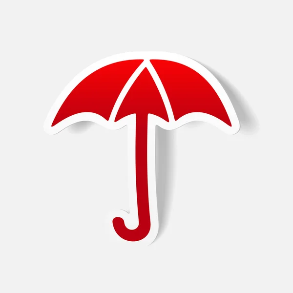 Parapluie au design réaliste — Image vectorielle