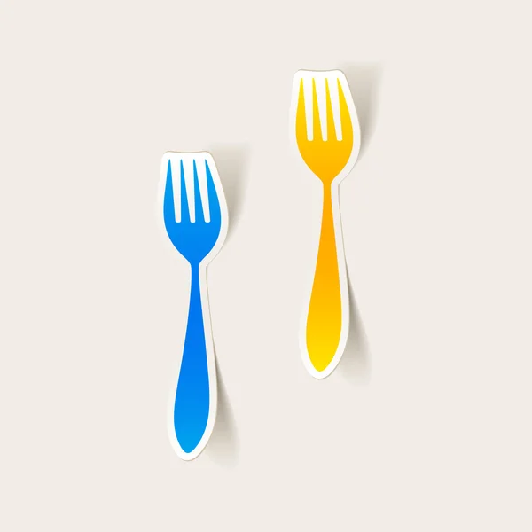 Fork icon — Stock Vector