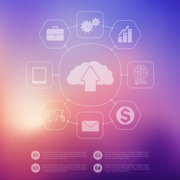 Infografica aziendale — Vettoriale Stock