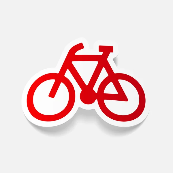 Bicicleta em design realista — Vetor de Stock