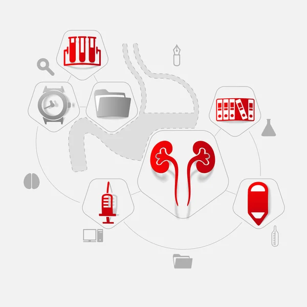 Medicina pegatina infografía — Archivo Imágenes Vectoriales