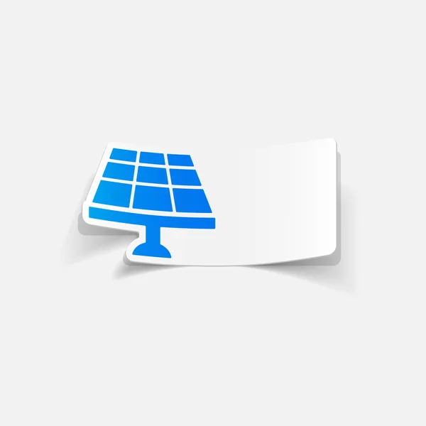 現実的なデザインの太陽電池 — ストックベクタ