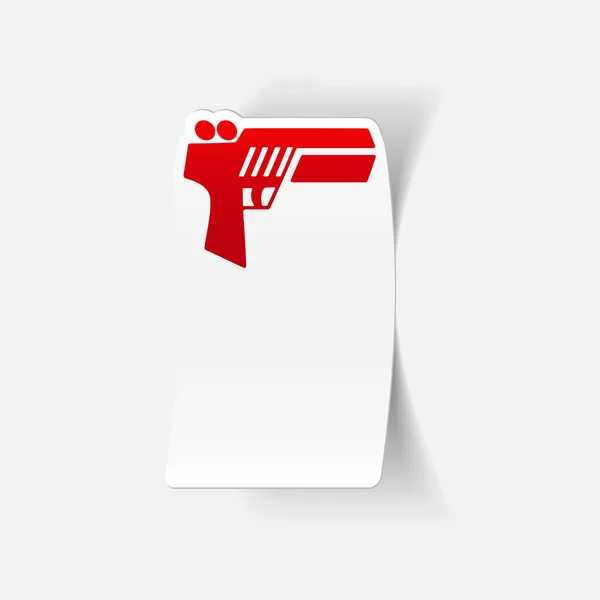 Pistola icono del juego — Vector de stock