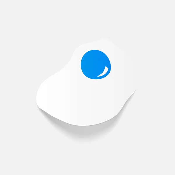 Scrambled egg icon — Stock Vector
