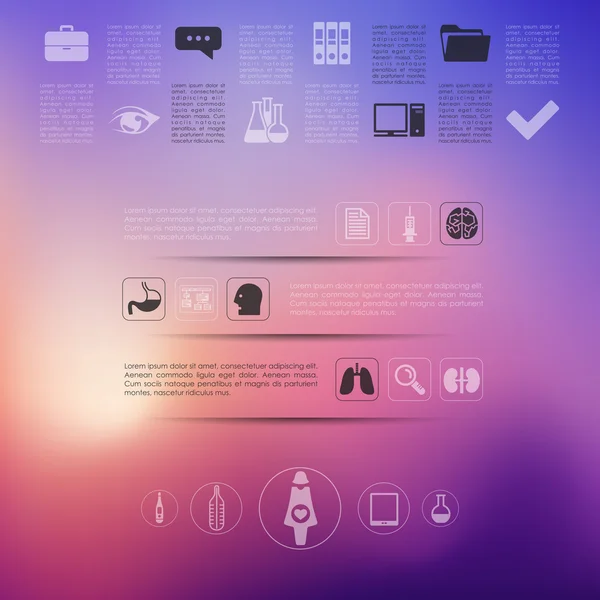 Infographie médicale — Image vectorielle