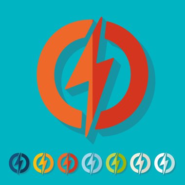 Yıldırım cıvata simgeler