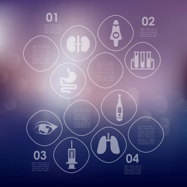 Medizin-Infografik — Stockvektor