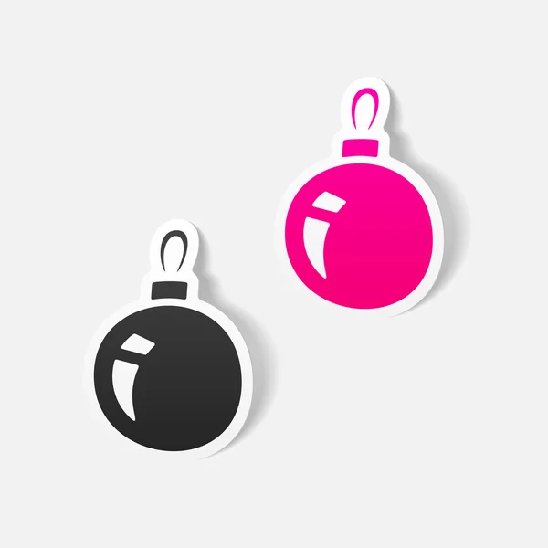 Icône boule de Noël — Image vectorielle