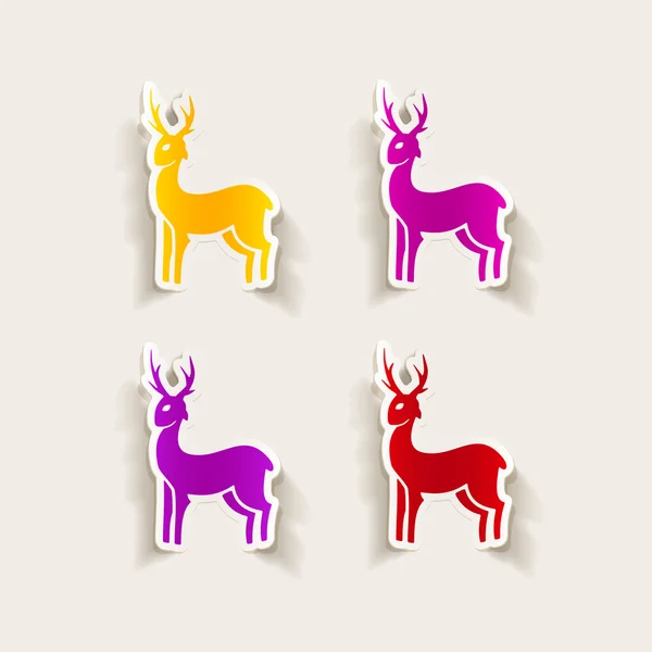 Deer icon — Stock Vector