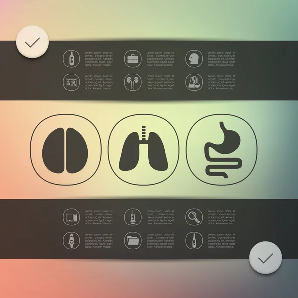 Infografía médica — Archivo Imágenes Vectoriales