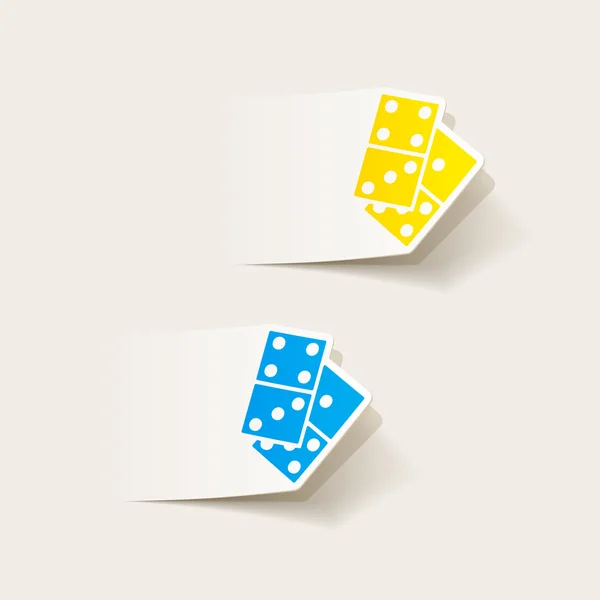 Domino pictogram — Stockvector