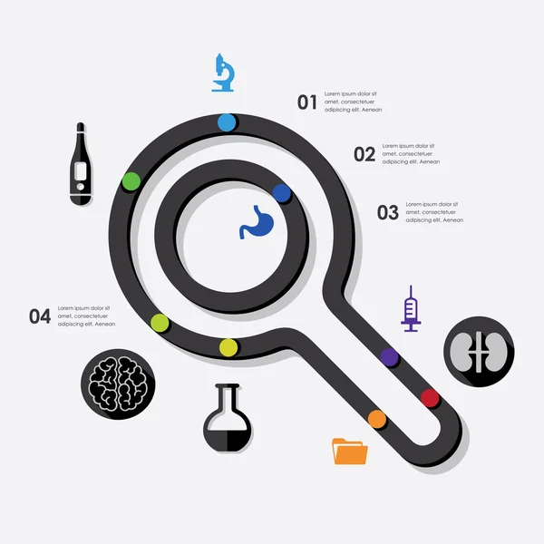 Medizin-Infografik — Stockvektor