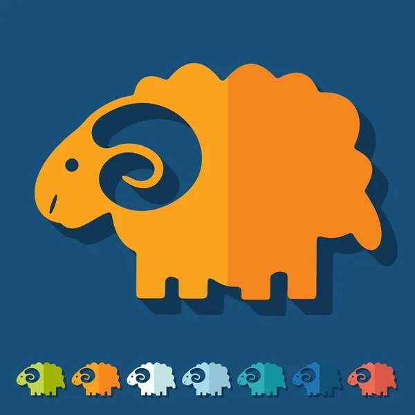 Sheep icons — Stock Vector