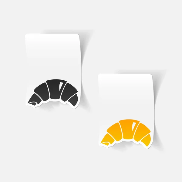 Icono de croissant — Vector de stock