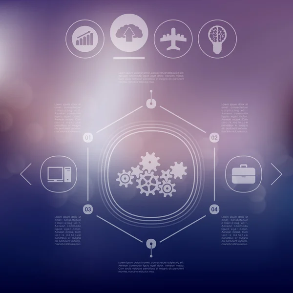 Infografica aziendale — Vettoriale Stock