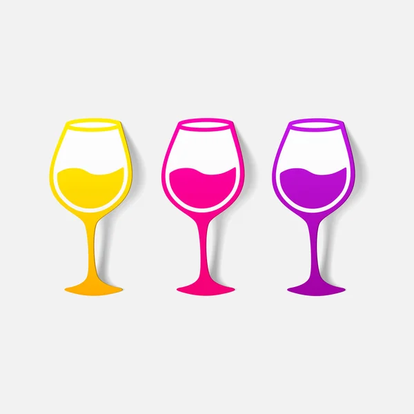 Icono de copa de vino — Vector de stock