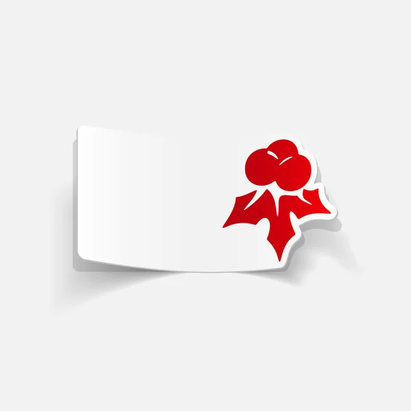 Holly berries icon — Stock Vector