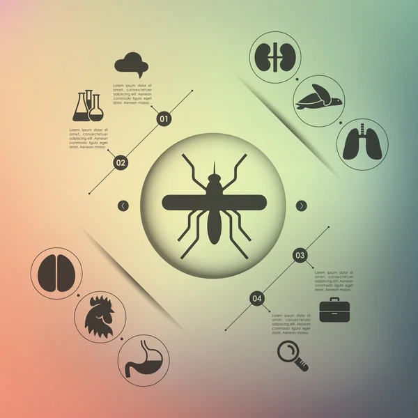 Infographie vétérinaire — Image vectorielle