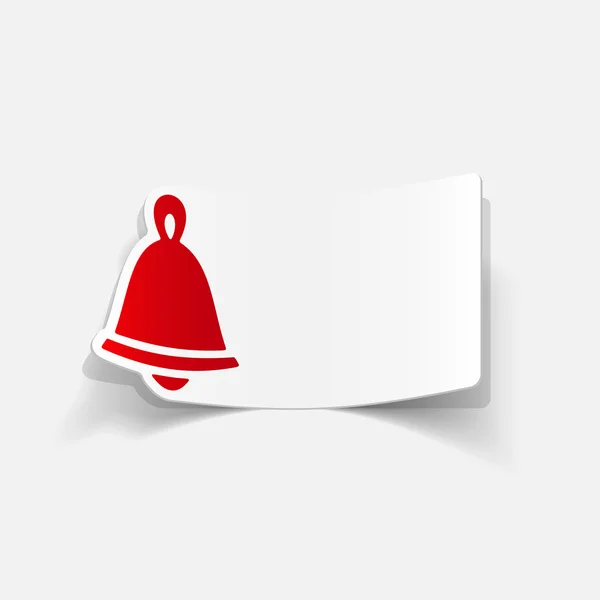 Christmas bell icon — Stock Vector