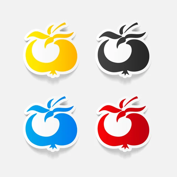 Tomat-ikonen — Stock vektor