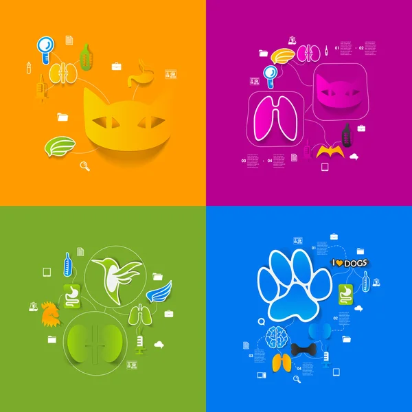 Veterinaire sticker — Stockvector