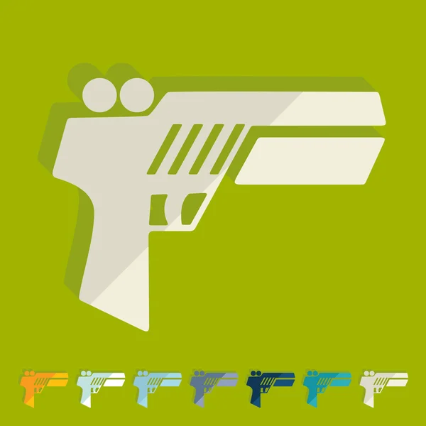 Pistola iconos del juego — Vector de stock