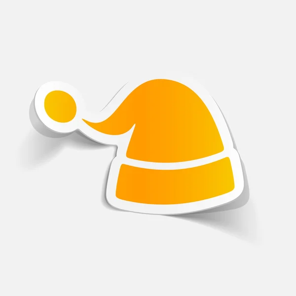 Santa sombrero icono — Vector de stock