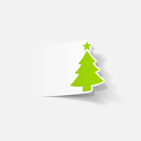 Christmas tree icon — Stock Vector