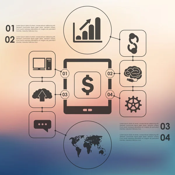 Infografika przedsiębiorstwa — Wektor stockowy