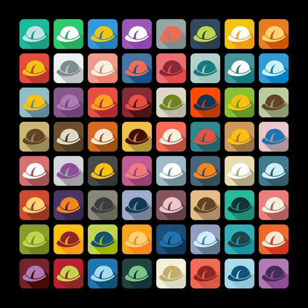 Helmet icons — Stock Vector