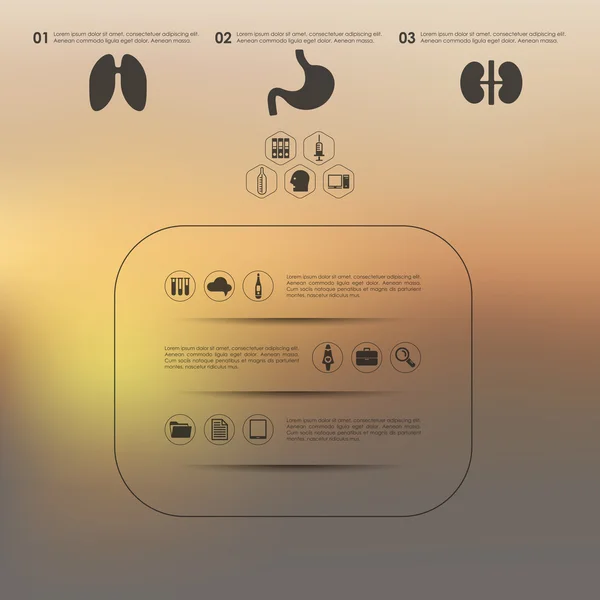 Infografía médica — Archivo Imágenes Vectoriales